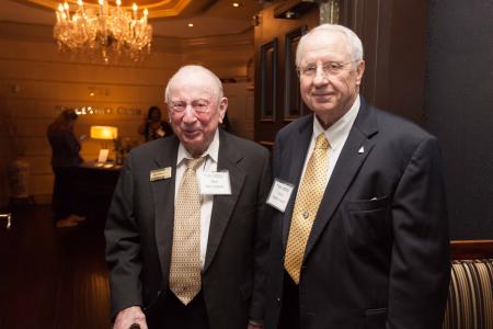 John with his Ph.D. advisor, James Stevenson